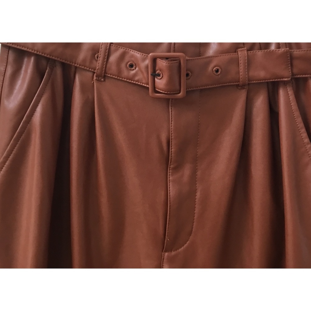 Abercrombie & Fitch brown leather pants
